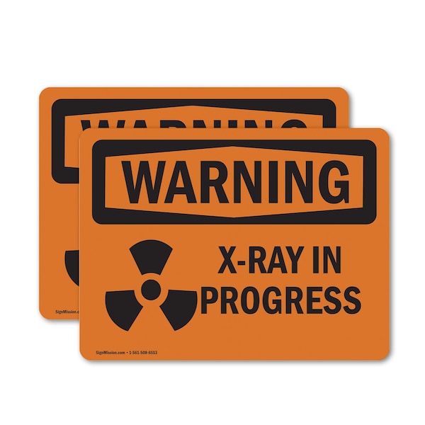 Signmission Radiation & Laser Sign, 3.5 in H x 5 in W, Vinyl Decal, Rectangle OS-2PACK-WS-D-35-L-12951 - main